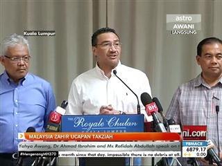 Feri karam: Malaysia zahir ucapan takziah