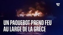 Un paquebot prend feu en pleine mer au large de la Grèce