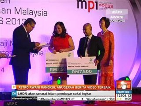 Astro Awani rangkul anugerah Berita Video Terbaik