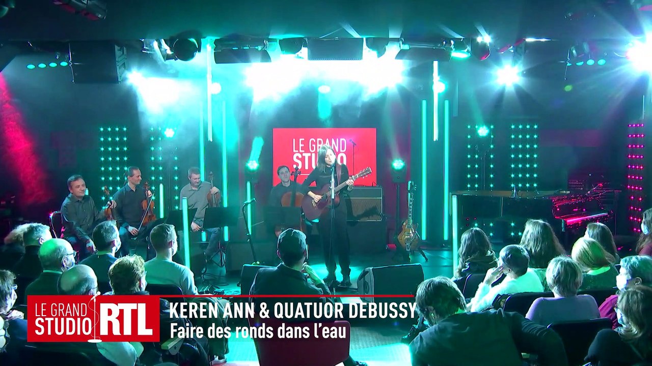 Keren Ann & Quatuor Debussy interprètent "Faire des ronds dans l'eau" dans "Le Grand Studio RTL"