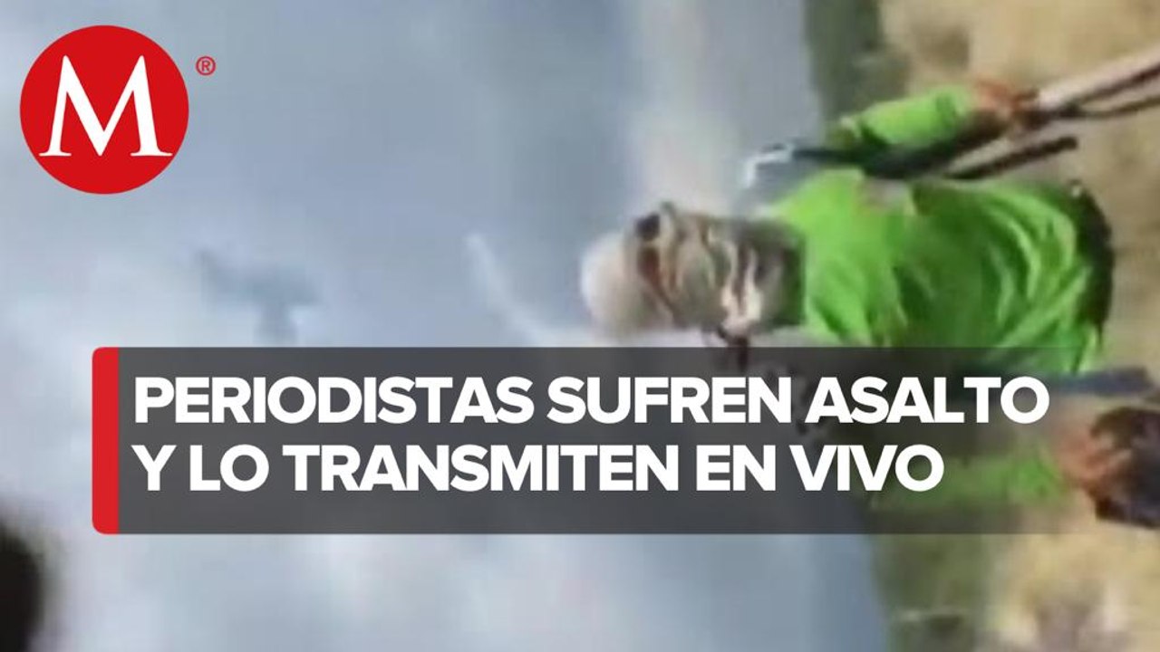 Asaltan a periodistas mexicanos en Guatemala durante transmisión