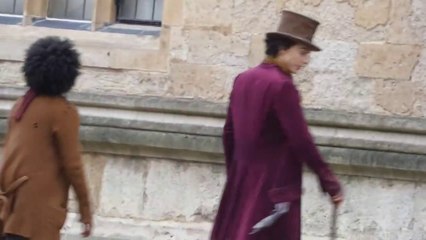 Timothée Chalamet en Willy Wonka