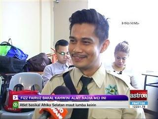 Fizz Fairuz bakal kahwini Almy Nadia Mei Ini