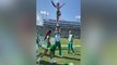 Cheerleader Surprised With Marriage Proposal | Happily TV