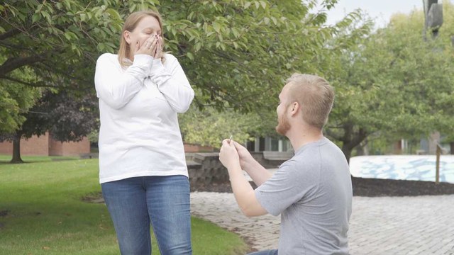 Surprise Homecoming Proposal During Interview | Happily TV