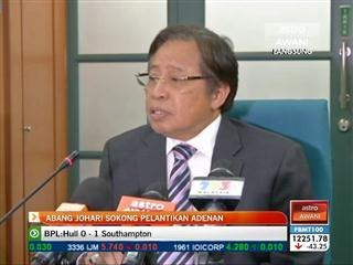 Abang Johari sokong pelantikan Adenan