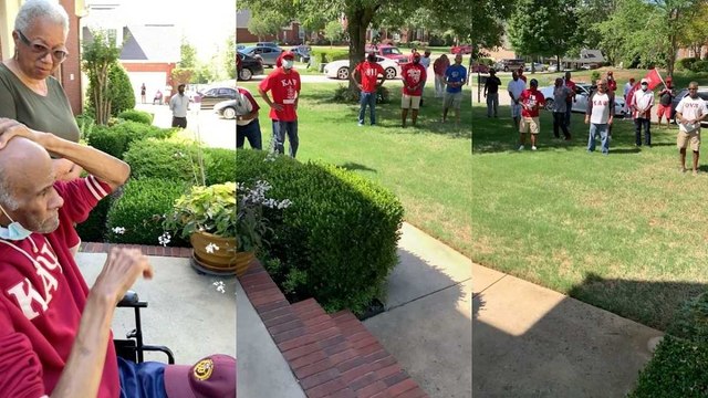 Generations Of Fraternity Brothers Surprise Elderly Man With Health Issues | Happily TV