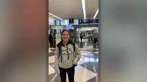 Girl Surprised With Therapy Dog At Airport | Happily TV