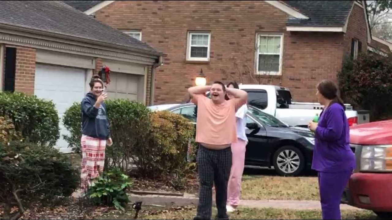 Brother With Special Needs Surprised With Golf Cart To Drive Like Siblings | Happily TV