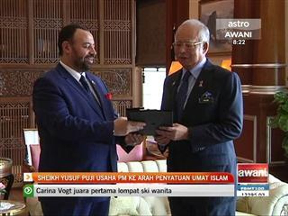 Seikh Yusuf puji usaha PM ke arah penyatuan umat Islam