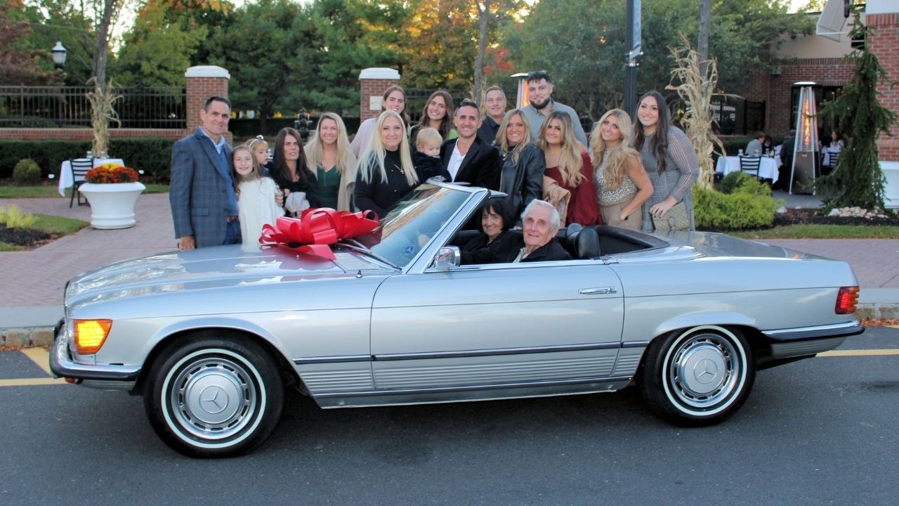 Grandfather Surprised With Dream Sports Car On 80th Birthday | Happily TV