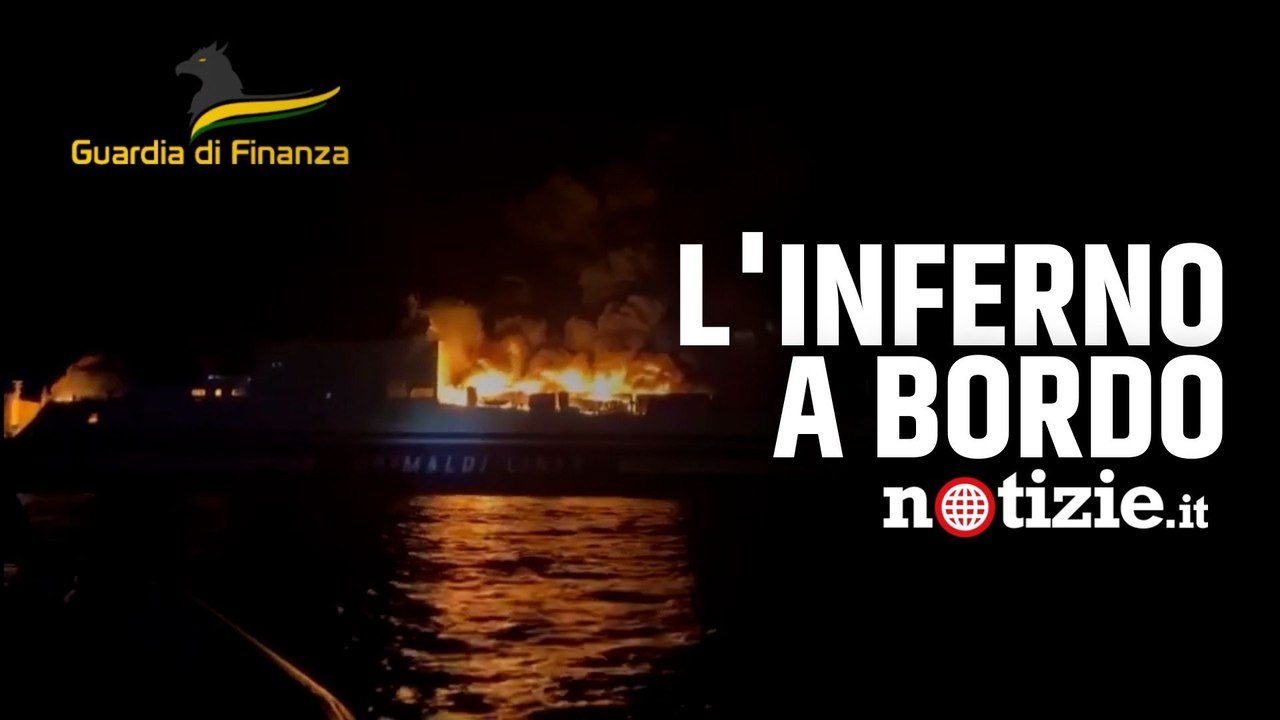 Incendio sul traghetto Corfù-Brindisi, il video a bordo: ci sarebbero 14 dispersi