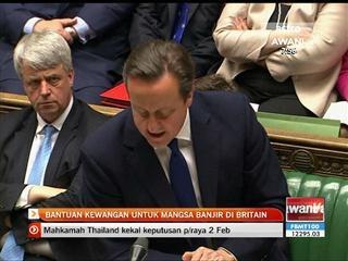 Bantuan kewangan untuk mangsa banjir di Britain