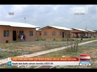 JHEV rancang bina 100 unit rumah untuk bekas tentera