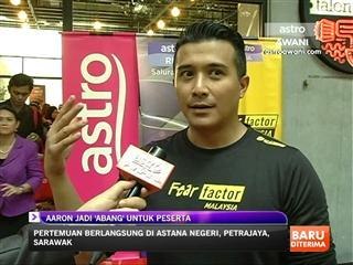 Aaron jadi 'abang' untuk peserta Fear Factor