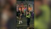 Police Officer Dances In Mardi Gras Parade