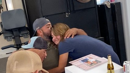 Military Stepdad Surprised With Memory Book Adoption Request | Happily TV