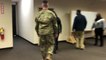 Soldier Surprises Dad In Business Meeting On Return From Deployment
