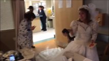 Wife Wearing Wedding Dress Surprises Husband In Hospital To Keep Up 25 Year Tradition | Happily TV