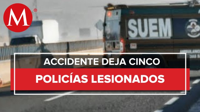 Cinco lesionados en accidente automovilístico en Autopista Naucalpan-Toluca