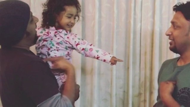 Baby Confuses Dad With His Identical Twin Brother | Happily TV