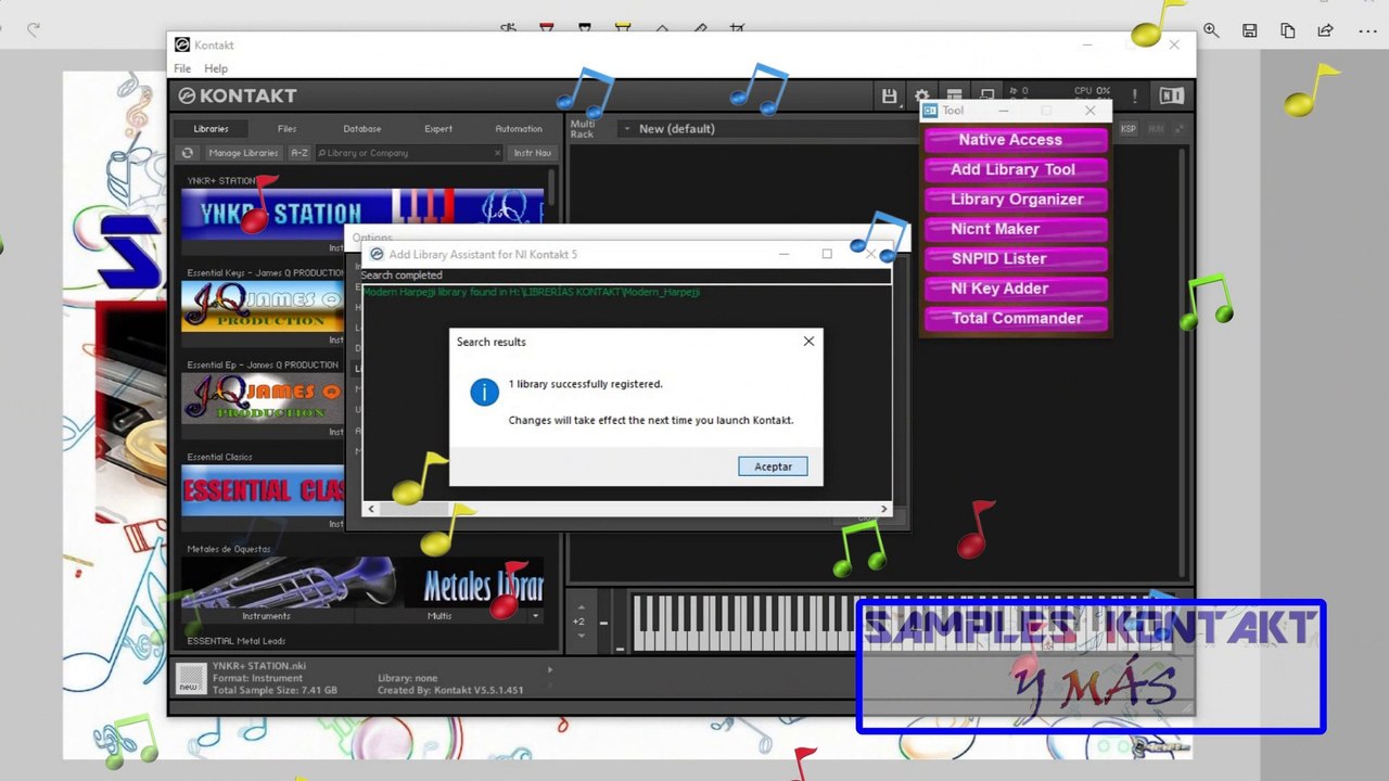 KONTAKT 6.7.0 VERSIÓN FULL (NUEVO FEBRERO 2022) - Instalación y Agregar Librerías 100% RÁPIDO, FÁCIL Y PRÁCTICO Tutorial BY Samples Kontakt y Más