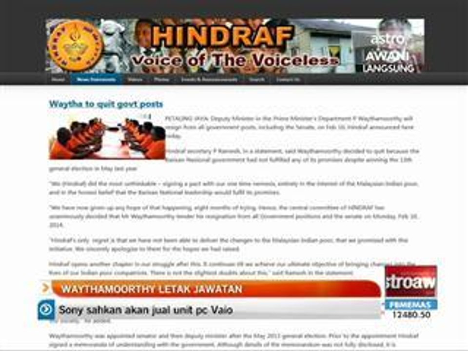 Waythamoorthy letak jawatan