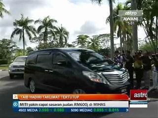 Tan Sri Taib Mahmud hadiri taklimat tertutup