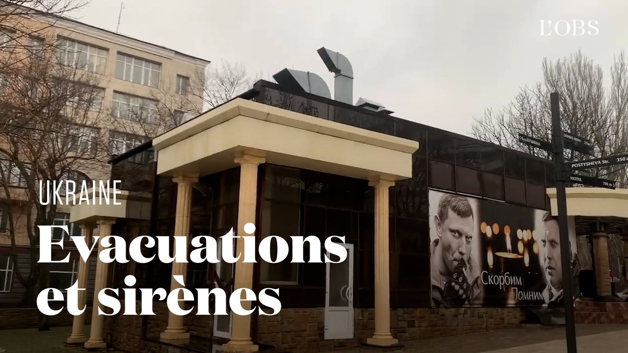 Menaces de guerre en Ukraine : des sirènes d'évacuation retentissent à Donetsk