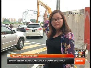 Perkembangan kejadian tanah mendap di Jalan Imbi (5:00pm)