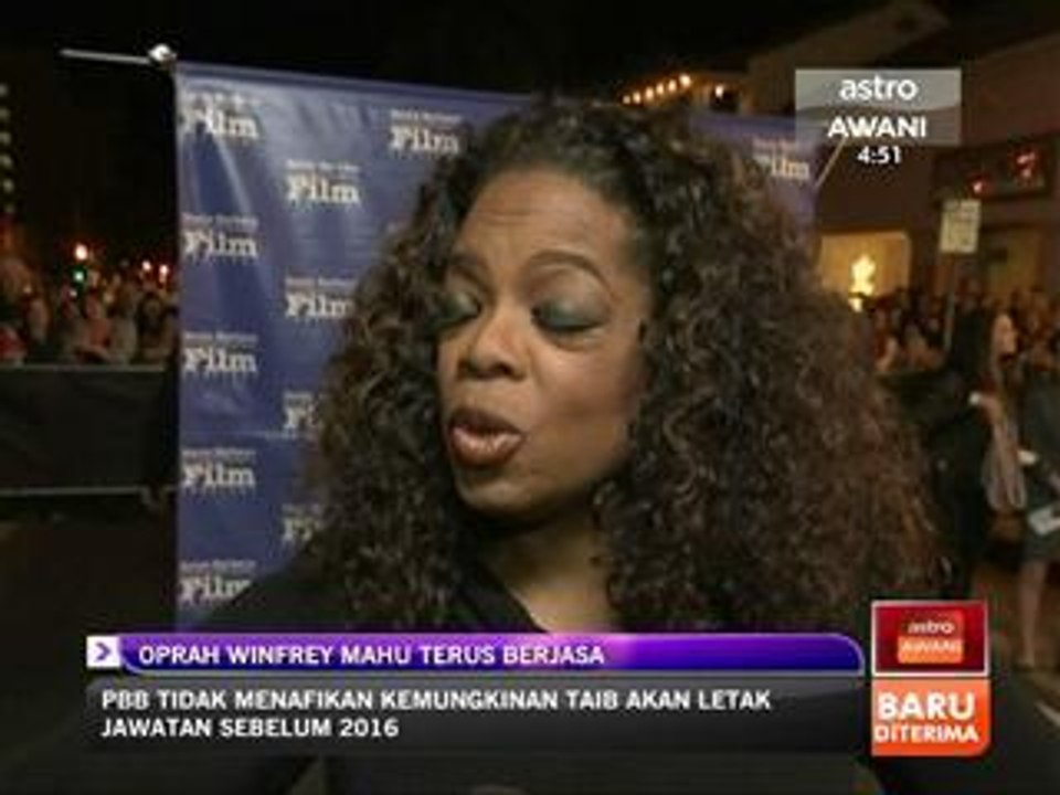 Oprah Winfrey mahu terus berjasa