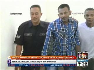 Warga Myanmar bebas tuduhan bunuh rakan senegara