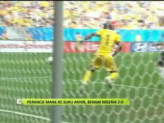 Perancis kekal rentak kemenangan, benam Nigeria 2-0