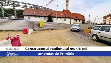 Știrile zilei sunt despre - Constructorul stadionului municipal, amendat de Primărie,  Hoț găsit cu ajutorul câinelui polițist la Sibiu  şi  Bursuc surprins într-o curte la Șelimbăr