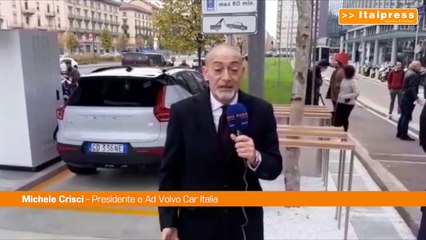 Crisci "A Porta Nuova prima stazione Volvo Fast Charge a Milano"