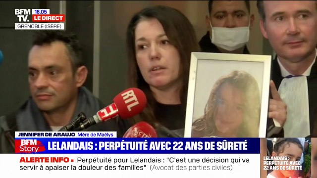 Jennifer De Araujo, mère de Maëlys: Je suis contente du verdict. La perpétuité c'est ce qu'on a pris nous en ayant plus Maëlys