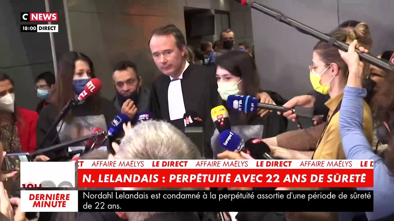Fabien Rajon, l'avocat de la mère de Maëlys, s'exprime avec les larmes aux yeux, à l'issue du procès: "J’ai été particulièrement fier de défendre cette famille"
