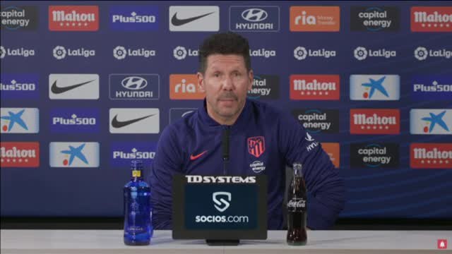 Simeone: Estoy en un gran club y miro al futuro tratando de resolver el presente