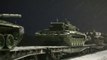 El Ministerio de Defensa ruso sigue publicando imágenes de unidades de tanques regresando a sus bases después de un simulacro