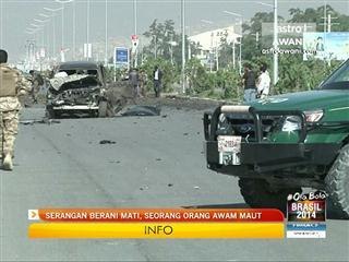 Serangan berani mati, seorang orang awam maut