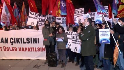 DOLMABAHÇE'DE NATO KARŞITI EYLEM