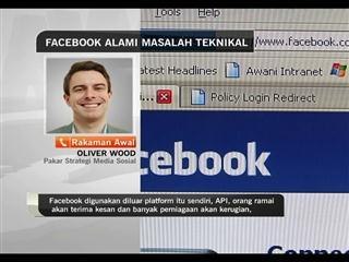 Facebook alami masalah teknikal, tergendala 30 minit