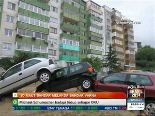 10 maut banjir melanda bandar Varna