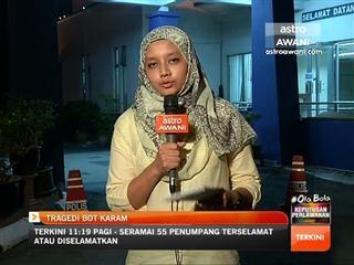 Laporan Marlina di Balai Polis Teluk Panglima Garang jam 8 malam