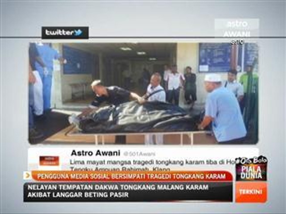 Pengguna media sosial bersimpati tragedi tongkang karam