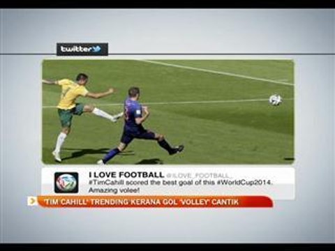 'Tim Cahill' trending kerana gol 'Volley' cantik