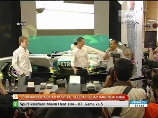 Schumacher keluar hospital selepas sedar daripada koma