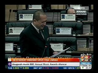 38 syarikat dibenar urus visa umrah