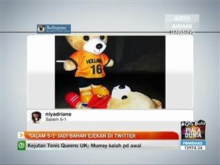 'Salam 5-1' jadi bahan ejekan di Twitter