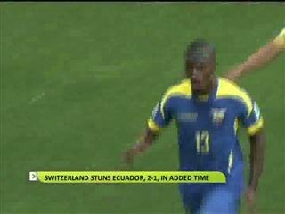 Switzerland Stuns Ecuador, 2-1, in Added Time